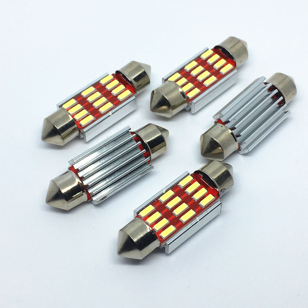 10pcs Car Festoon Lights 31mm 36mm 39mm 41mm Reading Lights Auto Interior Dome L