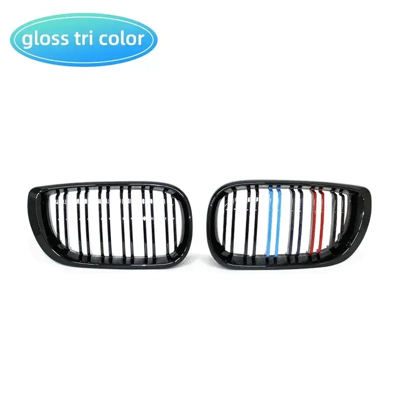 Thumbnail: Car Kidney Grill Front Bumper 2 Slat Line Gloss Black Racing Grill for BMW E46 C