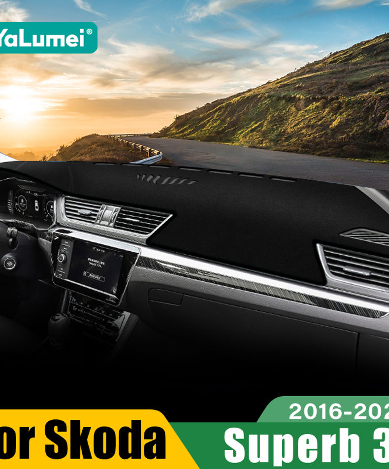 For Skoda Superb 3 B8 2016 2017 2018 2019 2020 2021 2022 2023 Car Dashboard Sun
