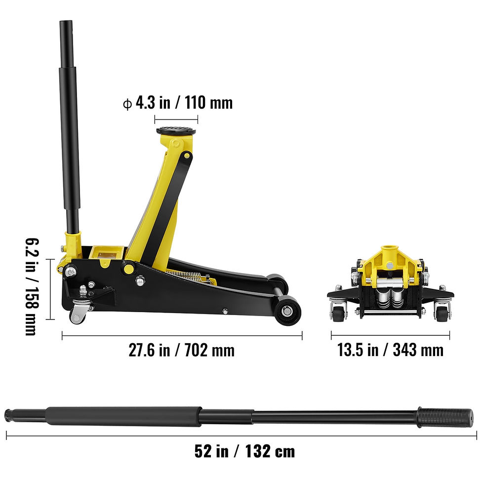 Thumbnail: SKYSHALO  Low Profile Floor Jack,3 Ton Capacity, Low-lying Steel Jack for R..
