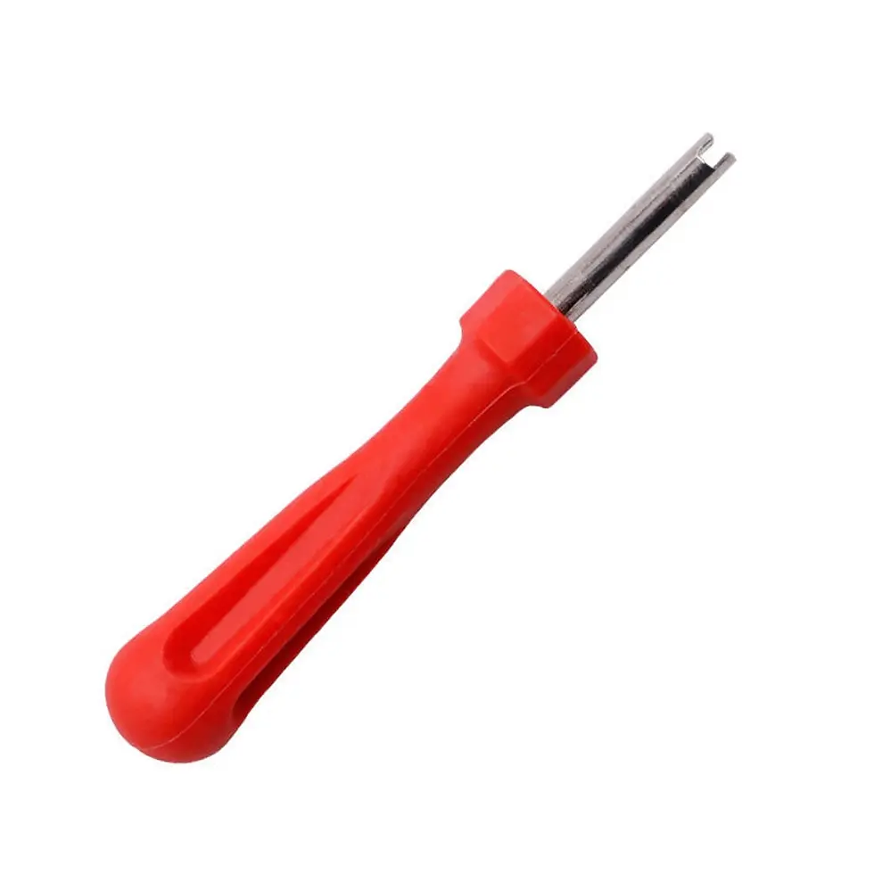 Thumbnail: Tire Valve Core Removal Tools Wrench Plastic Handle Iron Plated Wrench Core Tire
