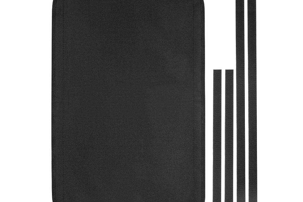 Auto Drive RV Door Window Shade, Black, Universal Fit  Model 88378