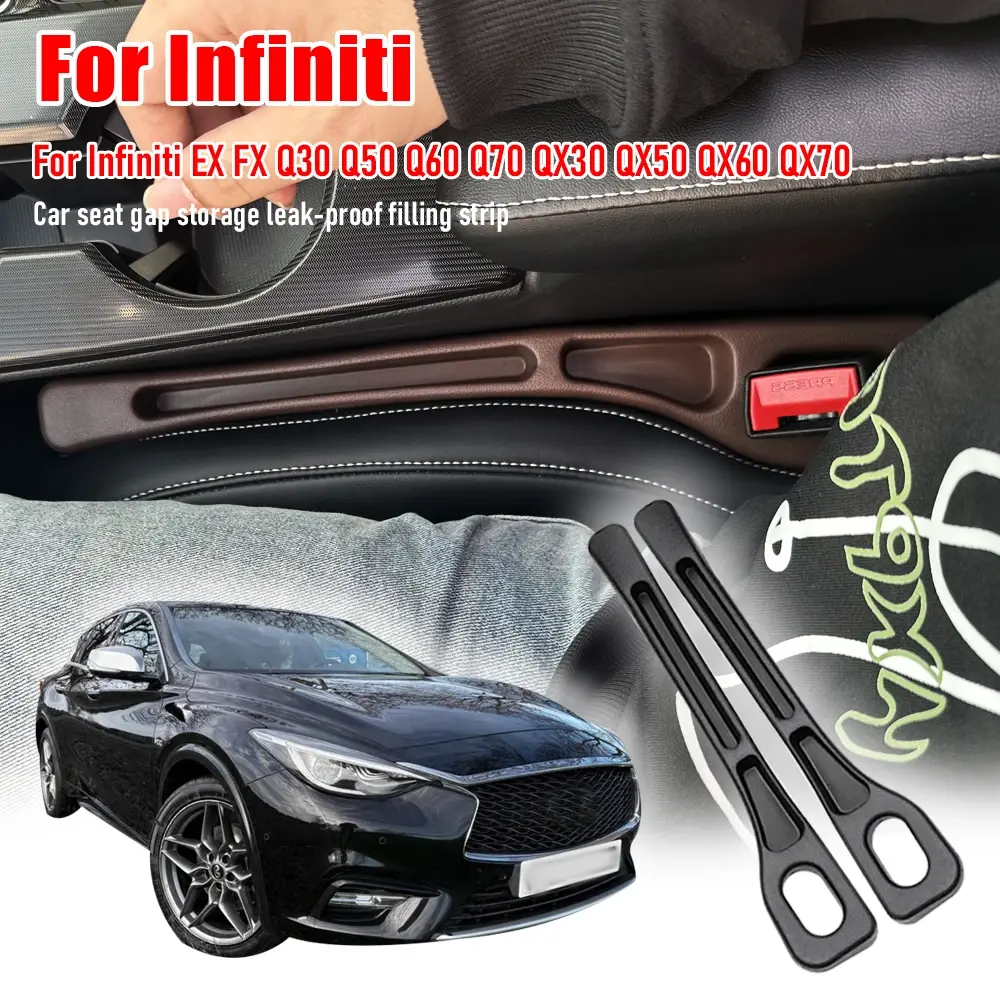Car Seat Gap Filler Strips For Infiniti Q50 Q60 Q70 QX30 QX60 QX70 EX FX G37 EX3