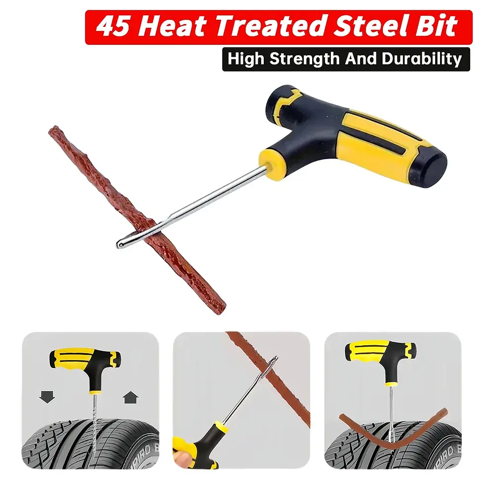 Thumbnail: Car Tire Repair Kit Puncture Plug Tools Tyre Puncture Emergency for Universal Ti
