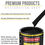 Thumbnail: - Super Gloss Jet Black Acrylic Enamel Auto Paint, Complete Gallon Paint Kit, Si