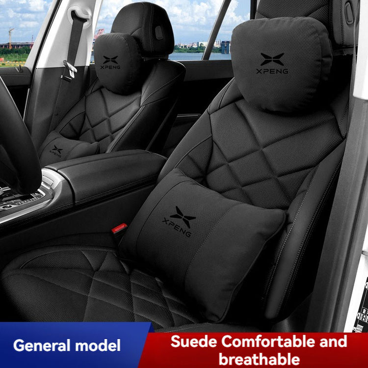 For Xiaopeng Xpeng G9 X9 G6 P7 P7i P5 G3 Car Accessories Suede Car Headrest Wais
