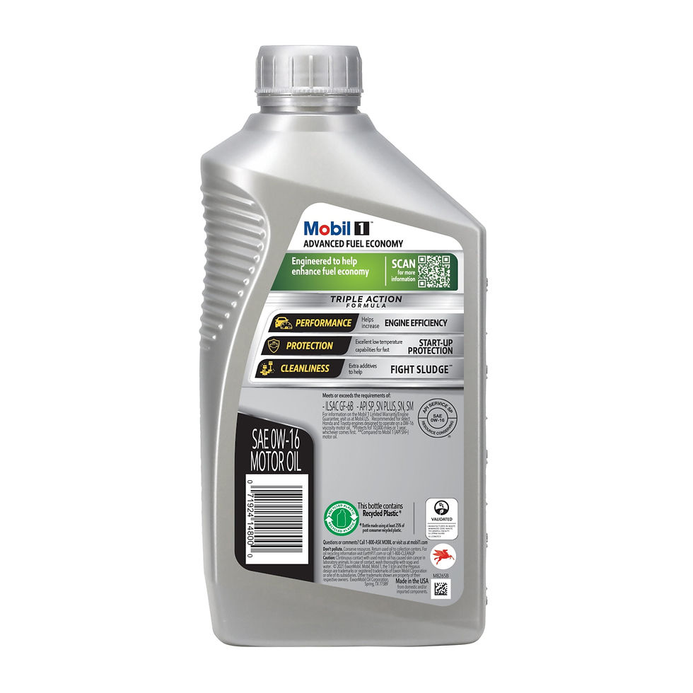 Thumbnail: Mobil 1 Advanced Fuel Economy Full Synthetic Motor Oil 0W-16, 1 Quart