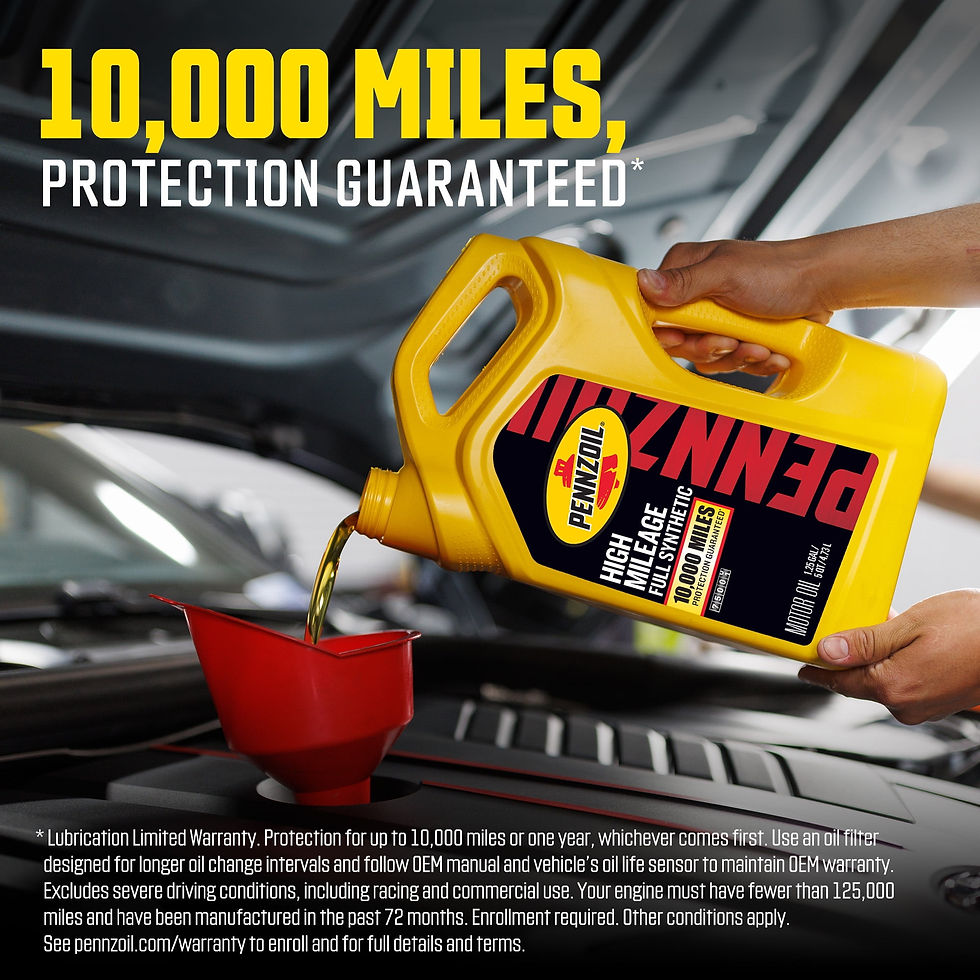 Thumbnail: Pennzoil High Mileage Full Synthetic 5W-30 Motor Oil, 5 Quart