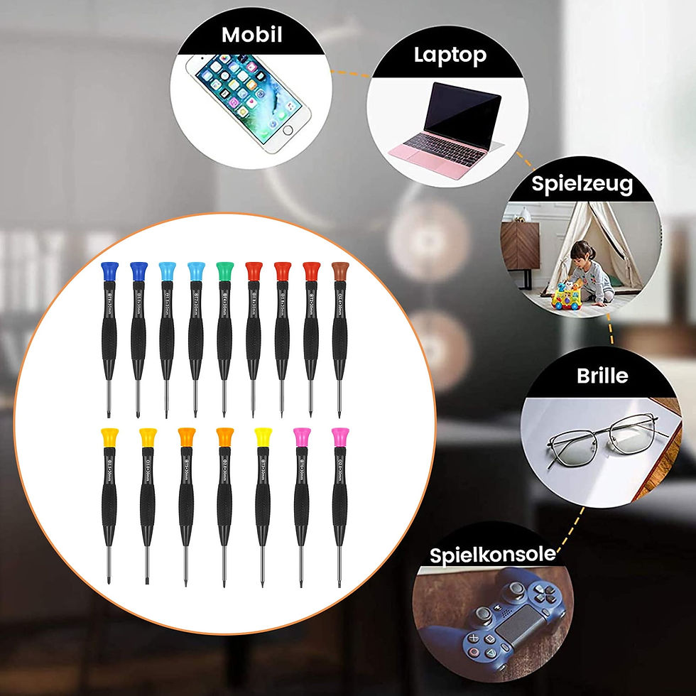 Thumbnail: sixwipe 18 Pcs Mini Screwdriver Set,  Mini Flathead Phillips Screwdrivers, ..