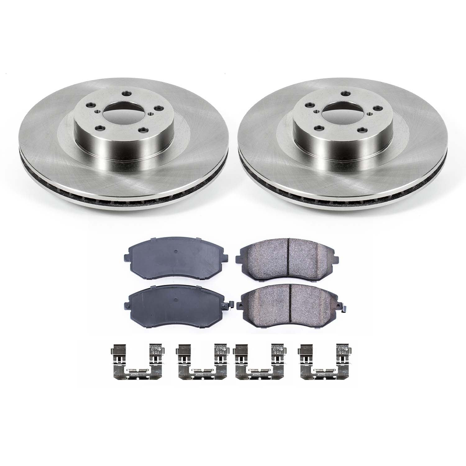 Ultimate Brakes Front Semi-Metallic Brake Pad and Rotor Kit with Hardware W..