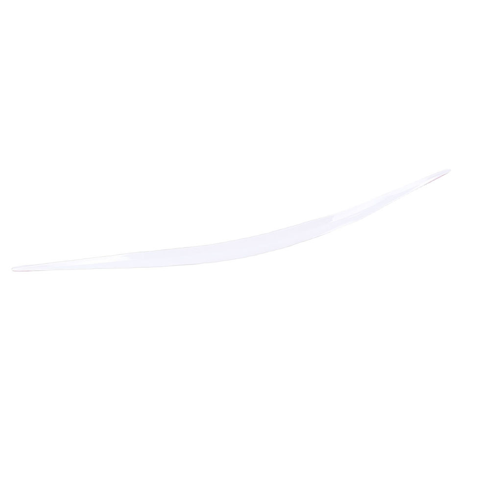 Thumbnail: Rear Trunk Lip Spoiler White Adhesive Tail Trunk Spoiler Wing Fit 46in Rear Lip