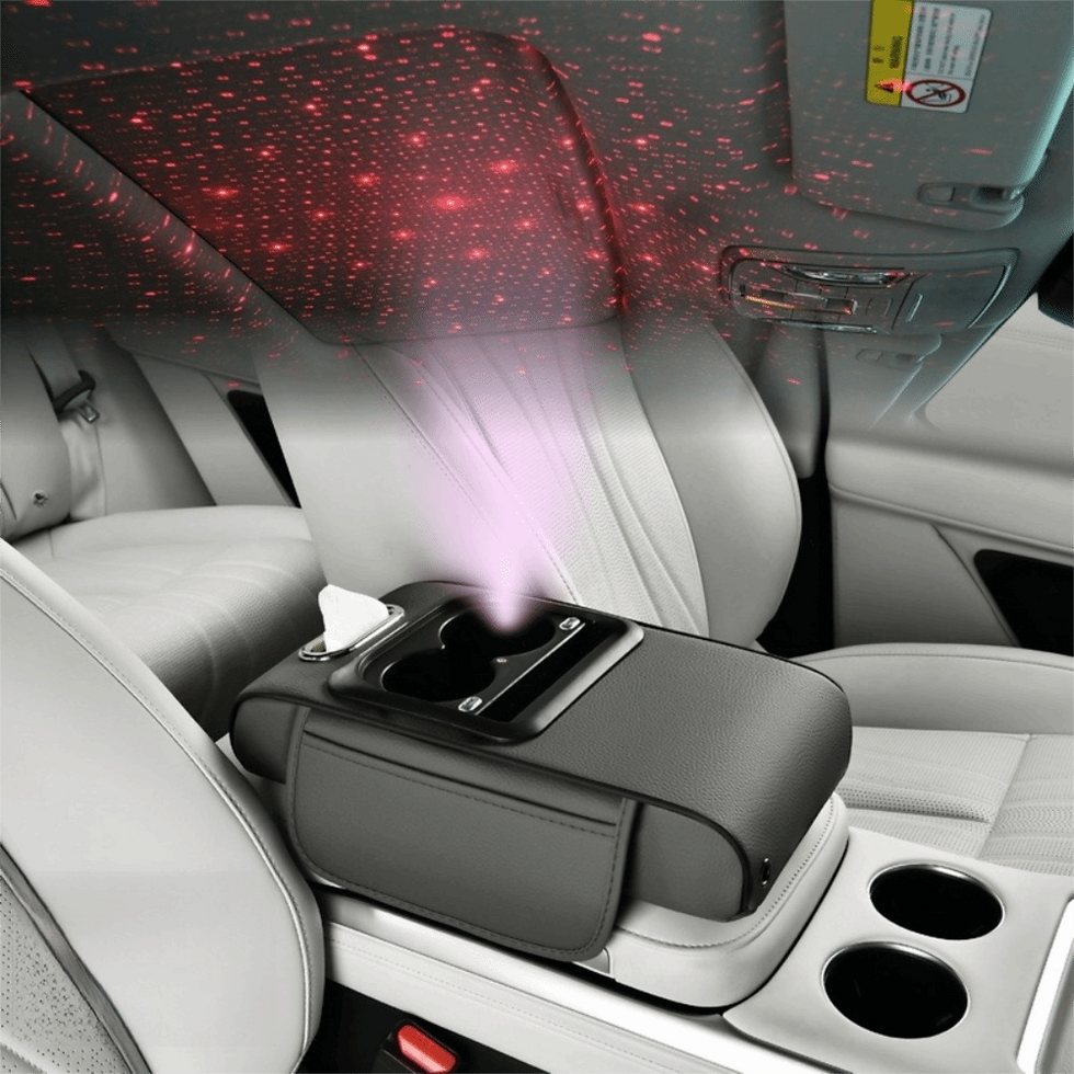 Thumbnail: Portable Center Console Armrest Cushion Multifunctional PU Leather Car Armrest P