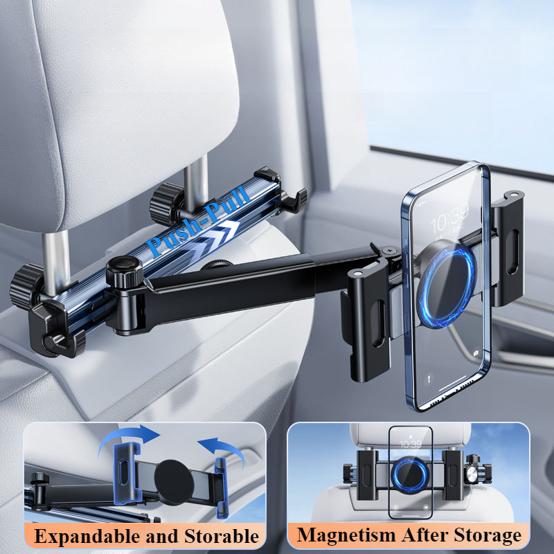 Thumbnail: Hipacool Telescopic Car Phone Holder Tablet Seat Back Stand Headrest Adjustable