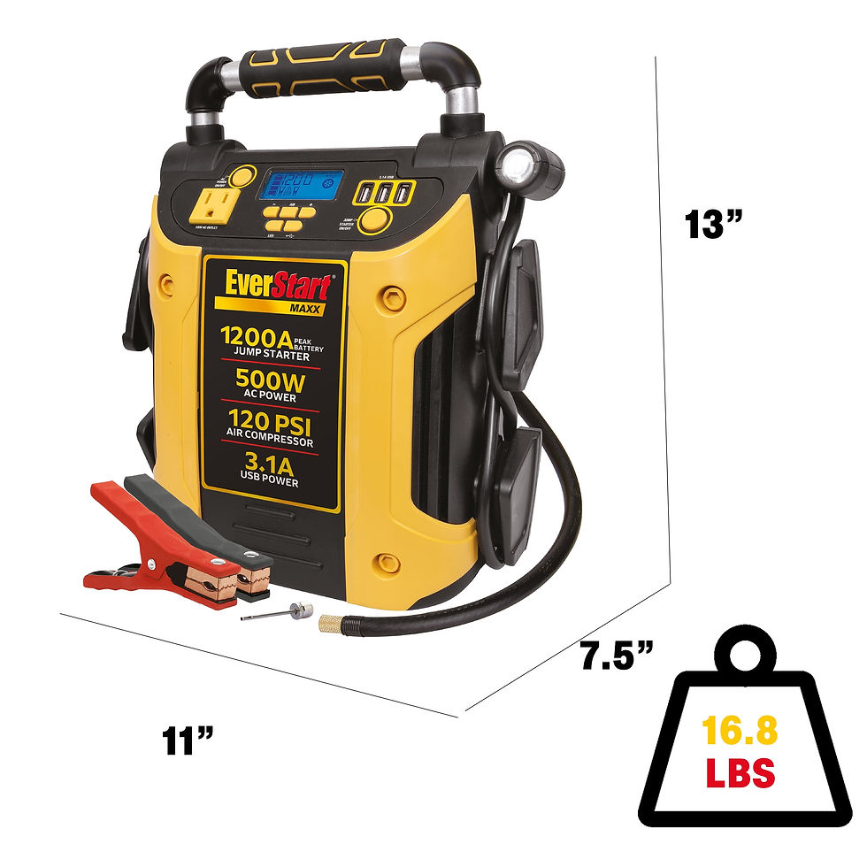 Thumbnail: EverStart Maxx J5CPDE 1200 Peak Amps Jump Starter, Power Station, 500W Inve..
