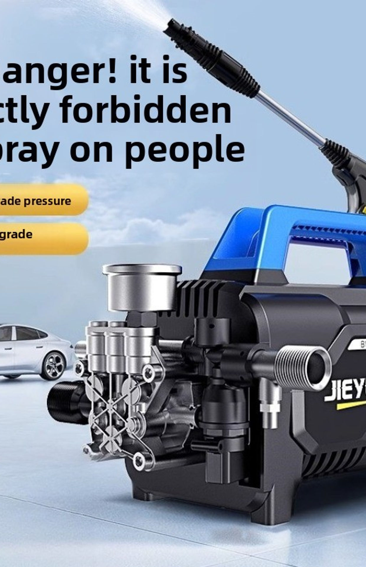 220V Electric High Pressure Washer Portable Powerful Car Cleaner Home Garden Jet