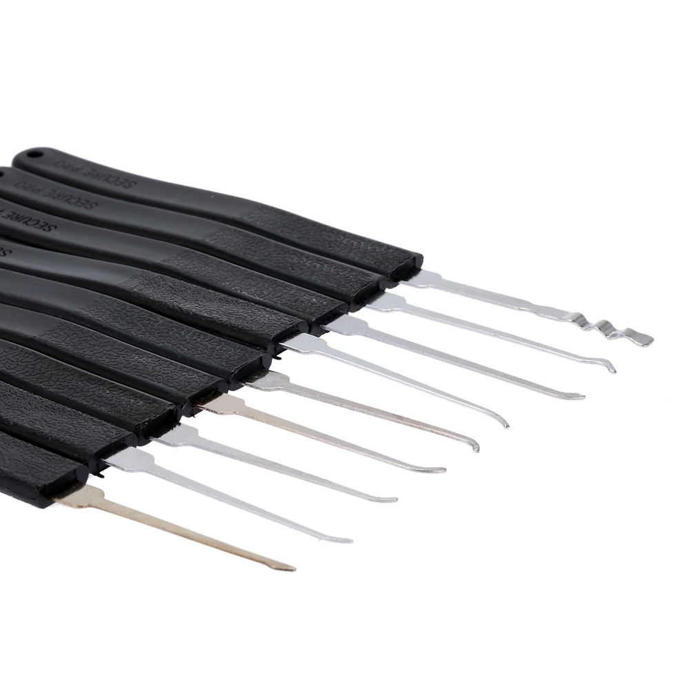 Thumbnail: Door Lock Pick Quick Opener Tools Set Professional Locksmith Tool with 2 Little