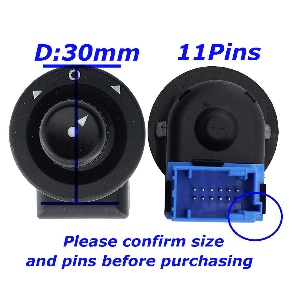 Thumbnail: 6545.KS 6545KS Side Master Door Adjust Knob Side Mirror Switch For Peugeot Partn