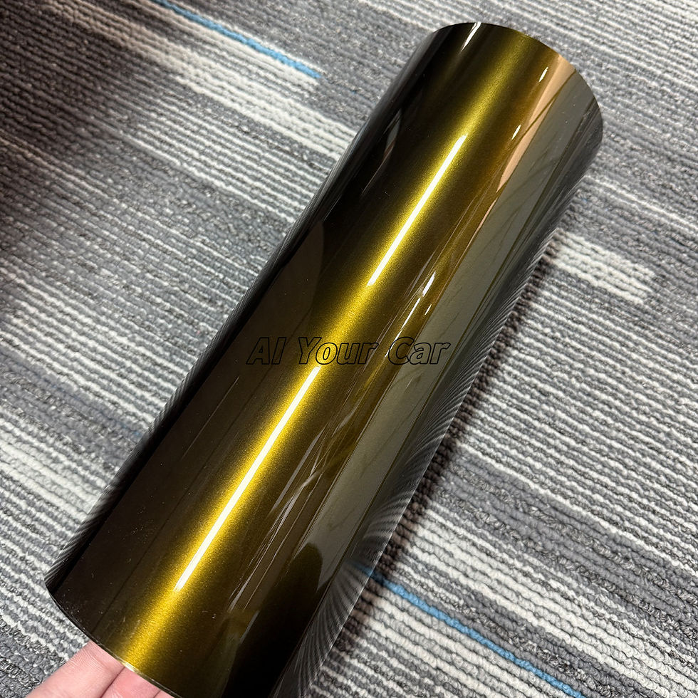 Thumbnail: High Glossy PET Covering Voiture Midnight Gold wrapping film Adhesive Vinyl wrap