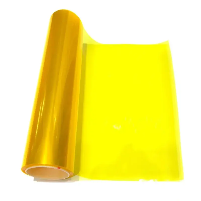 Thumbnail: Yellow Car Light Headlight Taillight Tint Vinyl Film Lamp Film Sticker Sheet Col