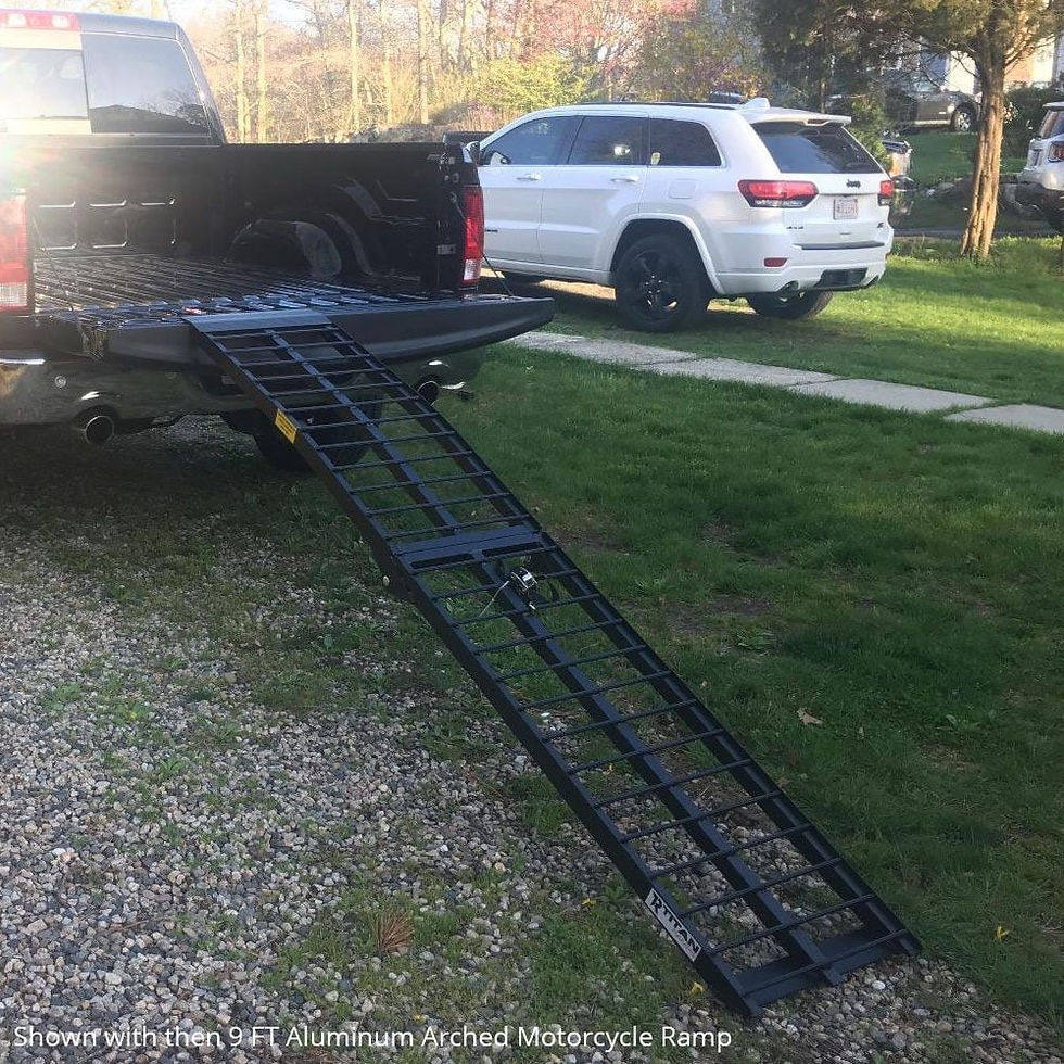 Thumbnail: Titan Ramps 9' Heavy-Duty Arched Motorcycle Loading Ramp - 900 lb. Capacity