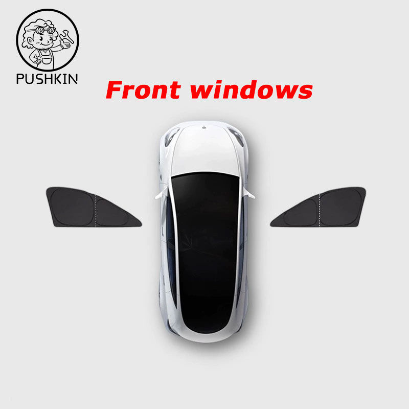Thumbnail: For Leapmotor C10 C16 2025 Full Black Car Sunshade Side Window Privacy Curtains