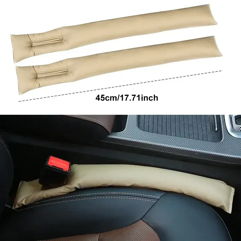Thumbnail: 1/2/4PCS Car Seat Gap Filler Soft Styling Padding Leather Leak Pads Plug Spacer