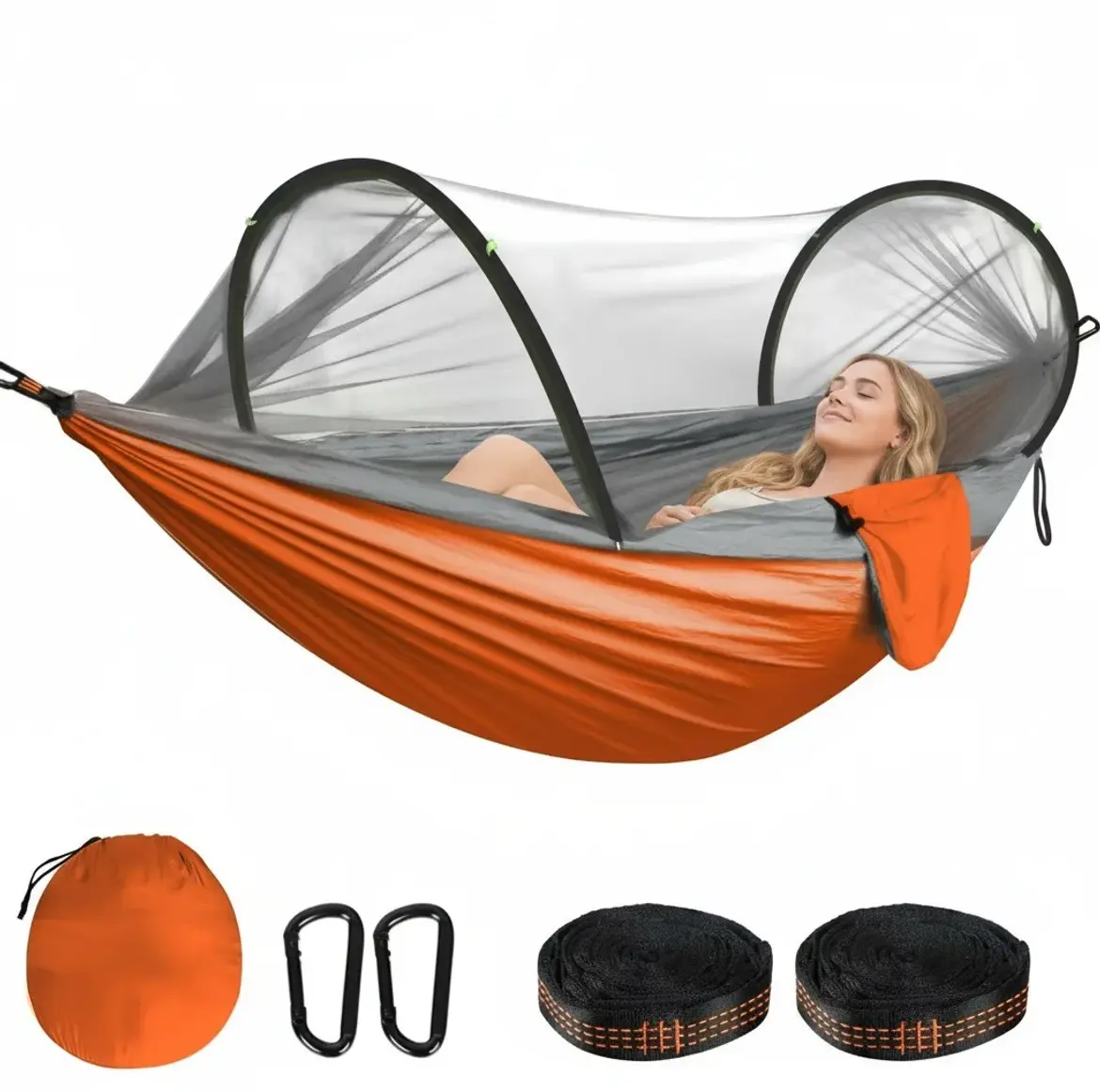 Ultralight Portable Camping Hammock - Versatile for Outdoor & Vacation Use, Comp