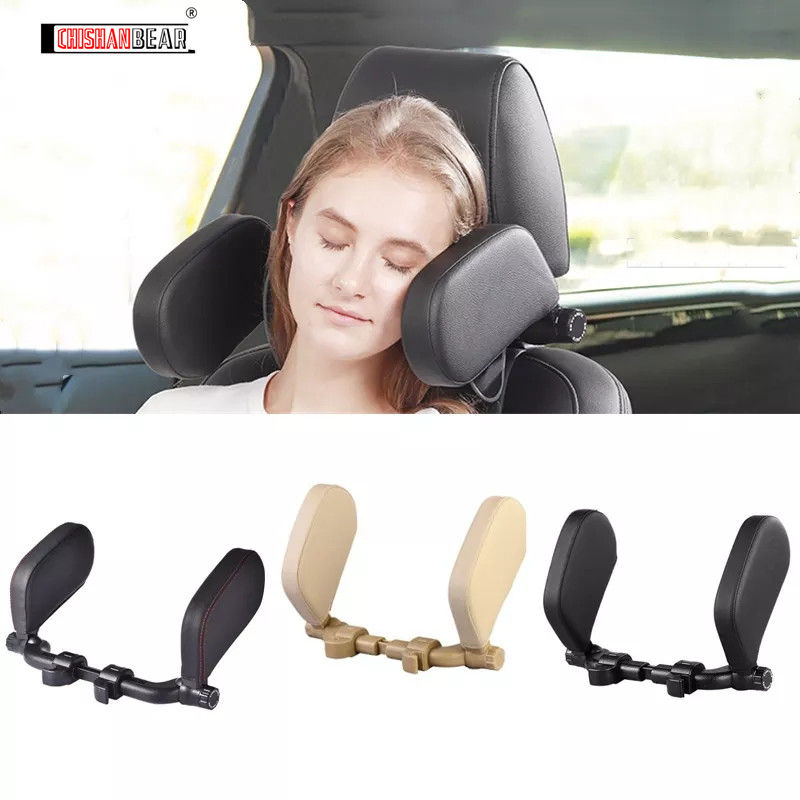 Car Headrest Adjustable Safe Car Seat Pillow for Head and Neck Support Travel Sl