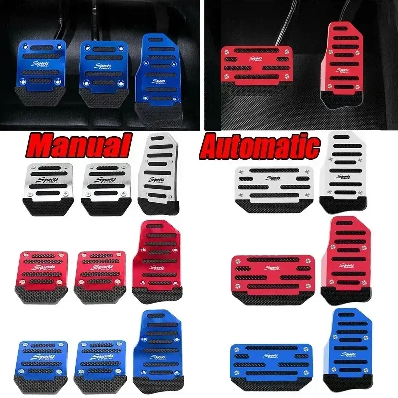 2/3pcs Car Pedal Protection Cover Car Brake Accelerator Pedal Manual Gear Pedal