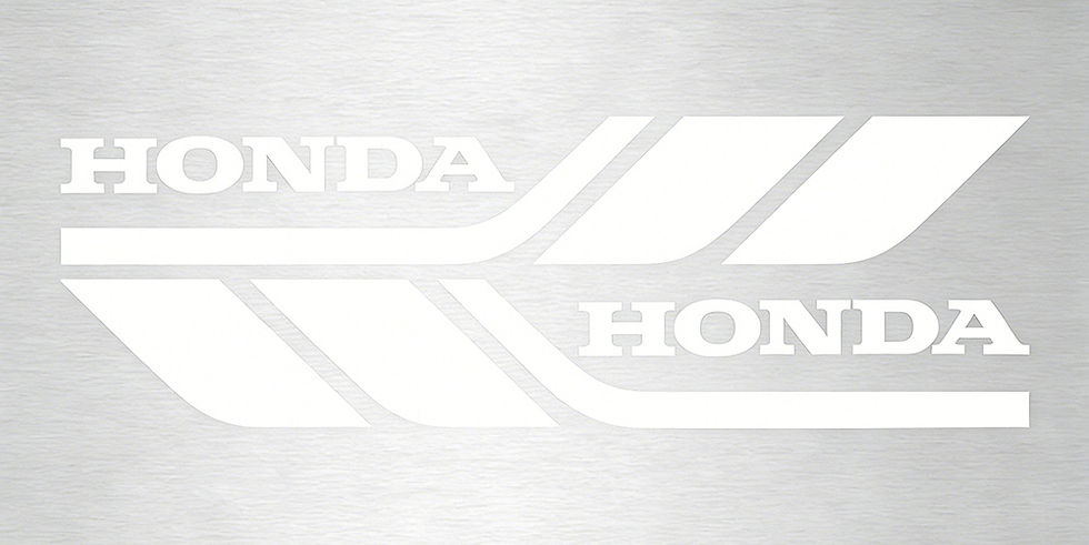 Thumbnail: Reflective & Laser Hollow Letter Carved Stickers for Honda Motorcycle Fuel Shock