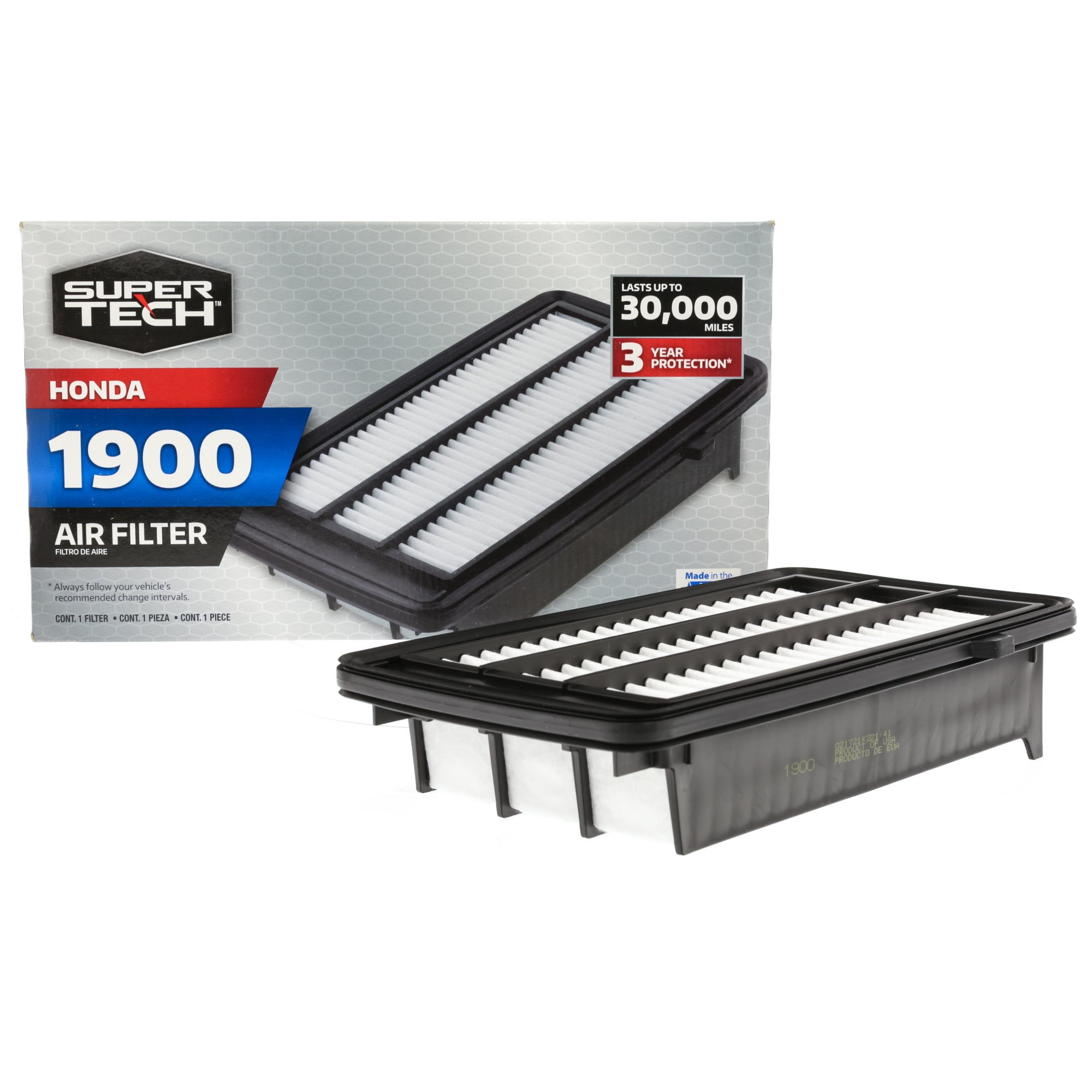 Super Tech 1900 Engine Air Filter, Replacement Filter for 2016-2020 Honda C..