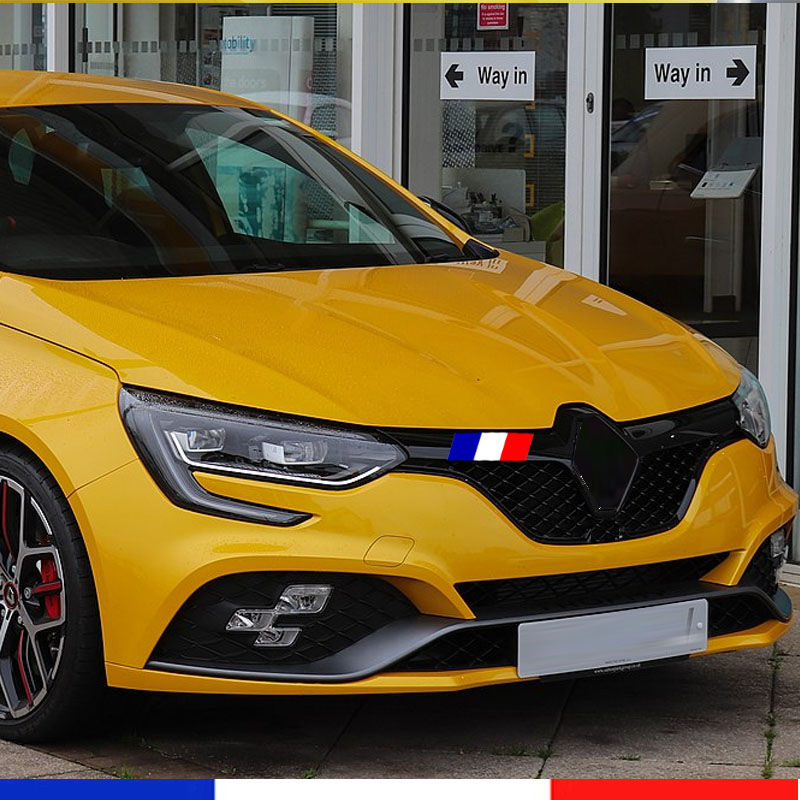 French Flag Vinyl Car Front Bumper Sticker Cup Sport For Renault Clio MK4 RS 200