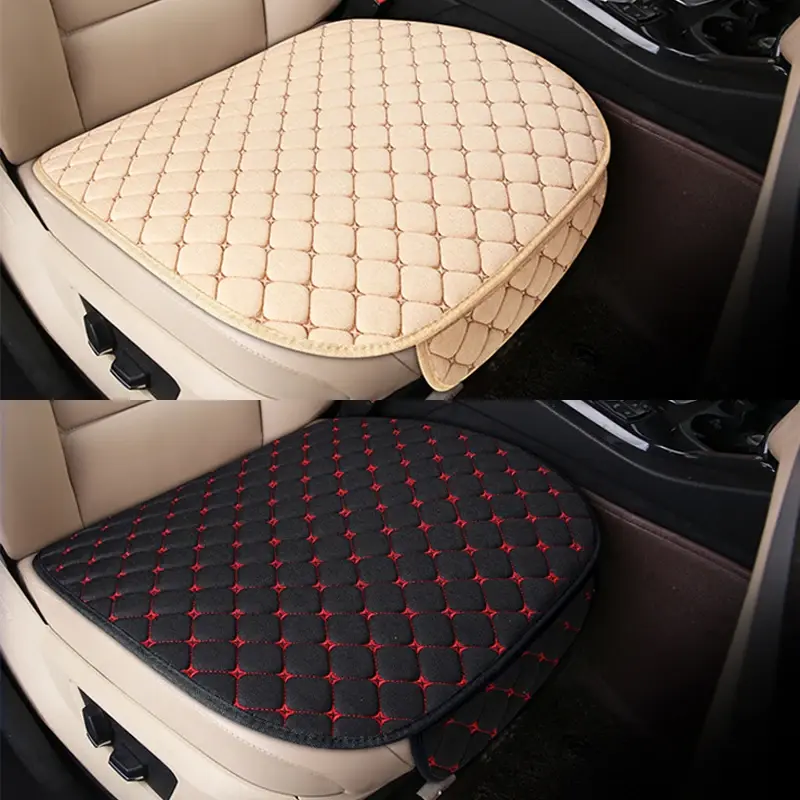 Thumbnail: SEAMETAL Linen Car Seat Cover Quality Flax Breathable Car Seat Cushion Anti Srat