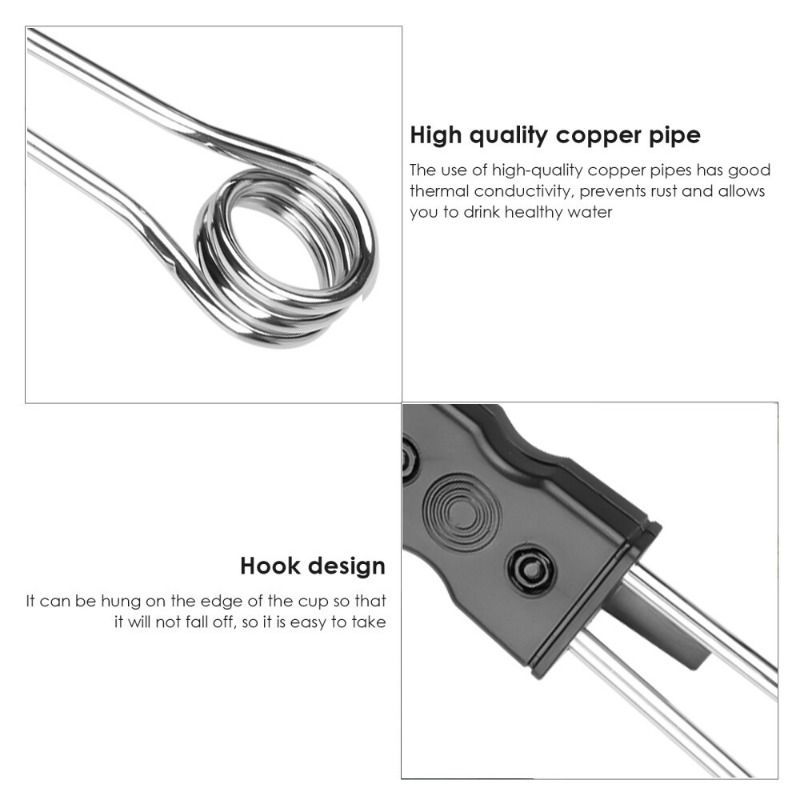 Thumbnail: 12V/24V Mini Electric Car Water Heater Portable Instant Hot Water Heaters Travel