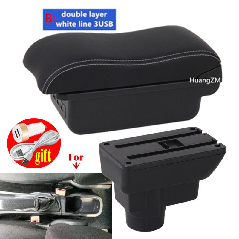 Thumbnail: For Opel Corsa D Armrest For Opel Corsa Car Armrest box Curved Surface leather C