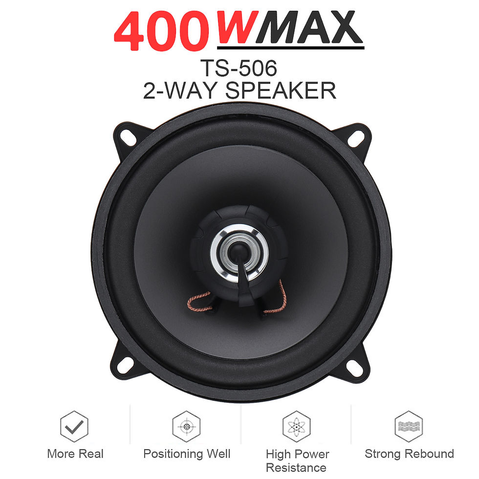 Thumbnail: 1 Piece 4 / 5 / 6.5 Inch Car HiFi Coaxial Speaker Universal Vehicle Door Auto Au