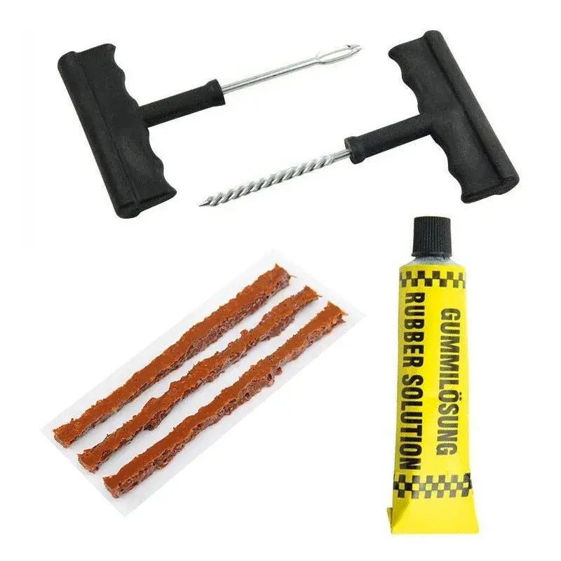 Thumbnail: Car Bike Truck Motorcycle Tire Repair Kit Studding Tool Set Tubeless Tyre Punctu