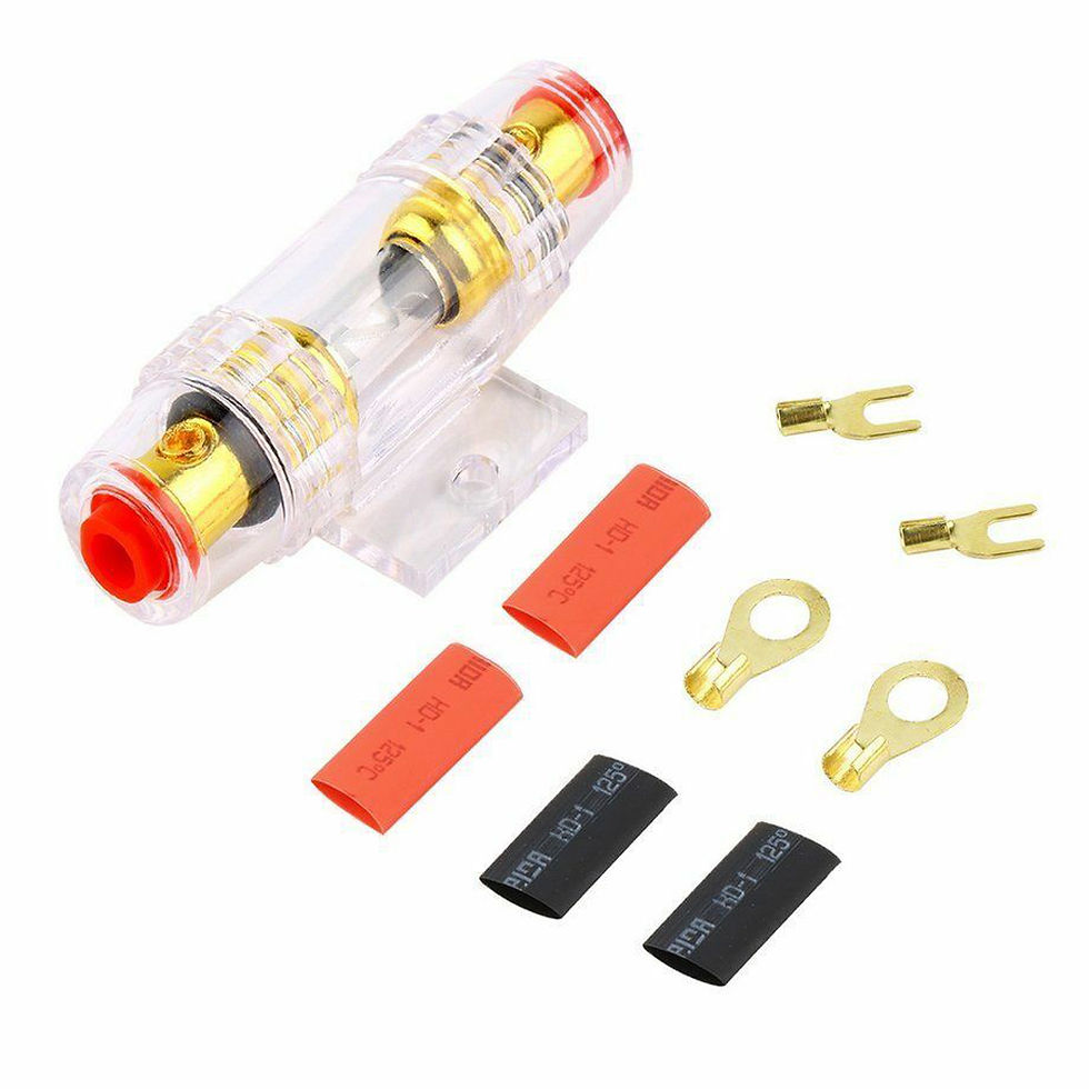 Thumbnail: Car Amplifier Wiring Kit Gauge Power Cable Fuse Holder for Subwoofer Audio Syste