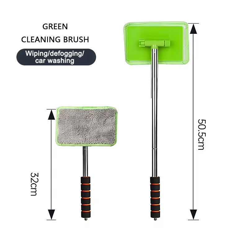 Thumbnail: Car Front Windshield Defogging Brush Telescopic Long handle Car Household Glass