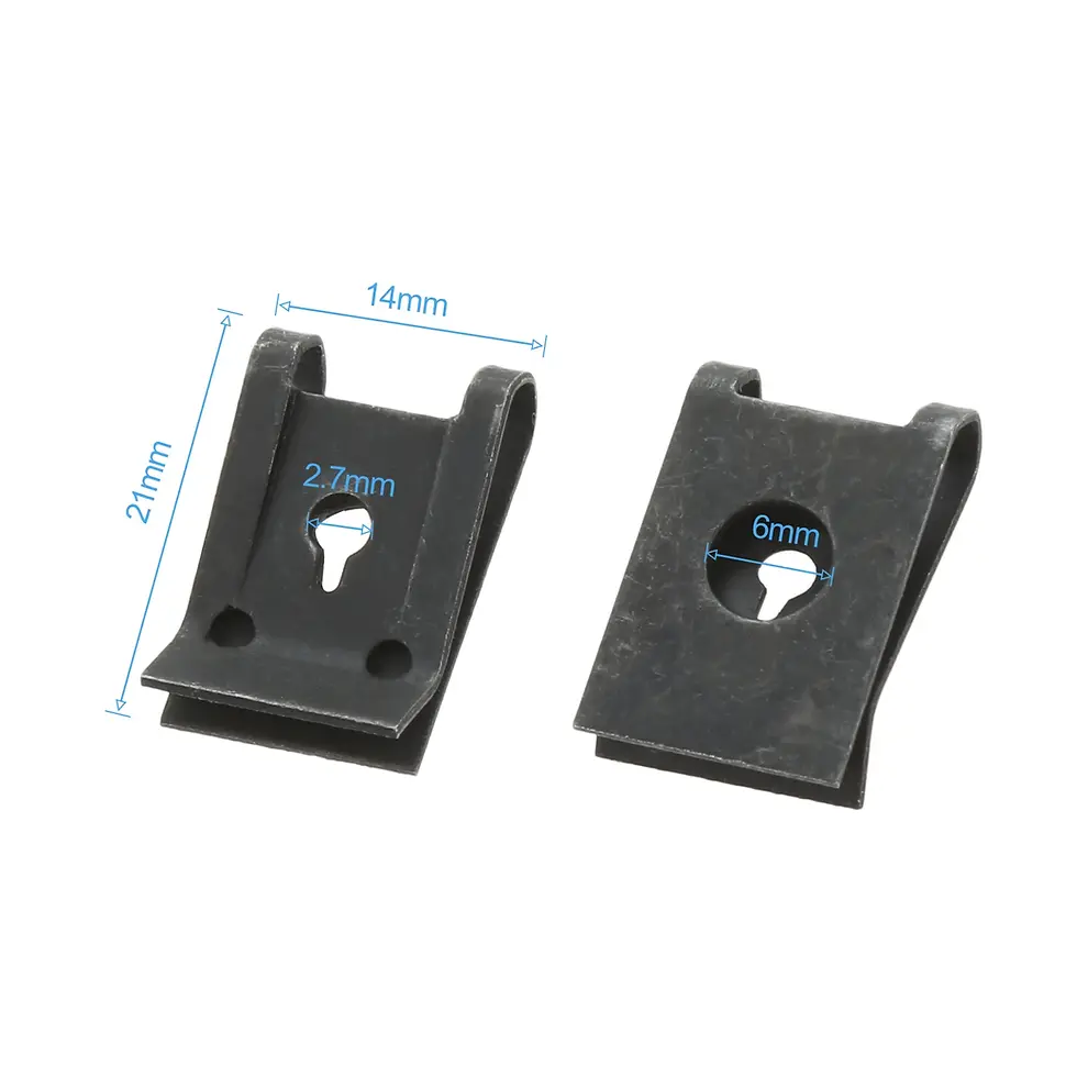 Thumbnail: 20Pcs M3 Car Fastener Clip Automobile Engine Fender Bumper Guard U Type Screw Ba