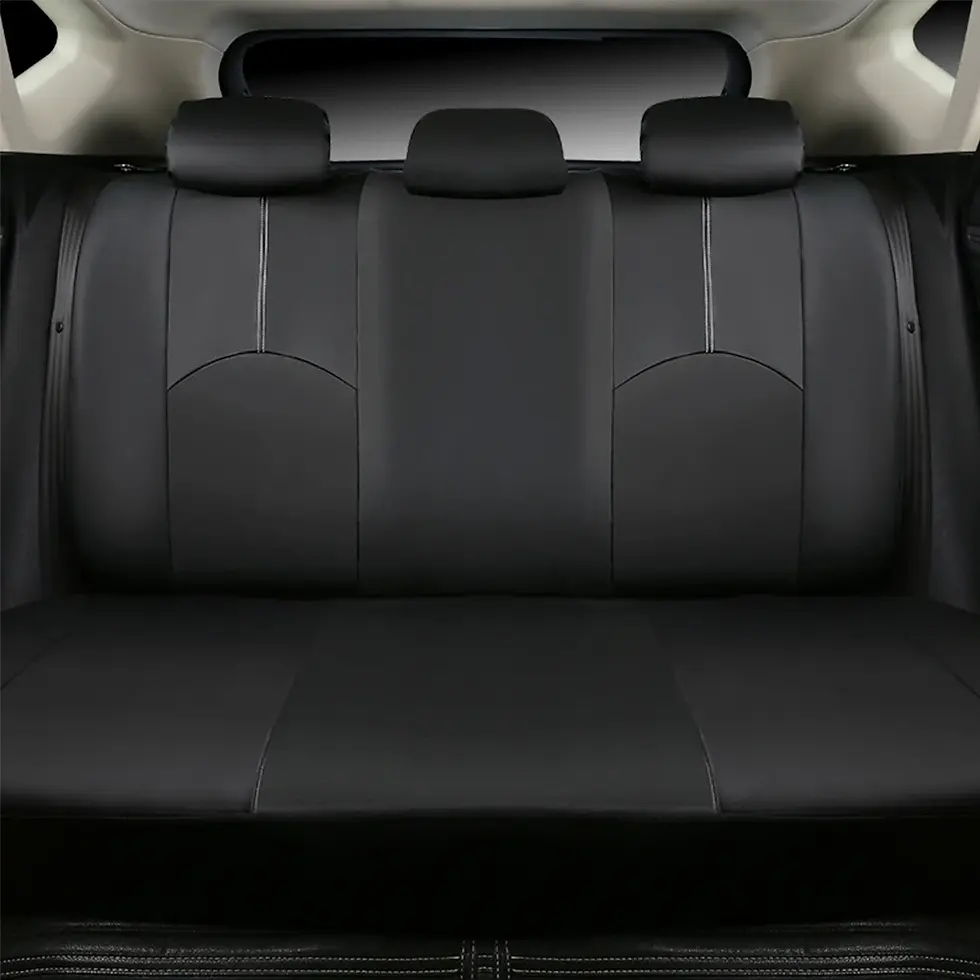 Thumbnail: Car Seat Covers PU Leather Full Set Breathable Comfortable Protector Universal W