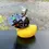 Thumbnail: Motorcycle Car Cute Duck with Light Propeller Helmet Bike Rubber Duck Toy Auto B