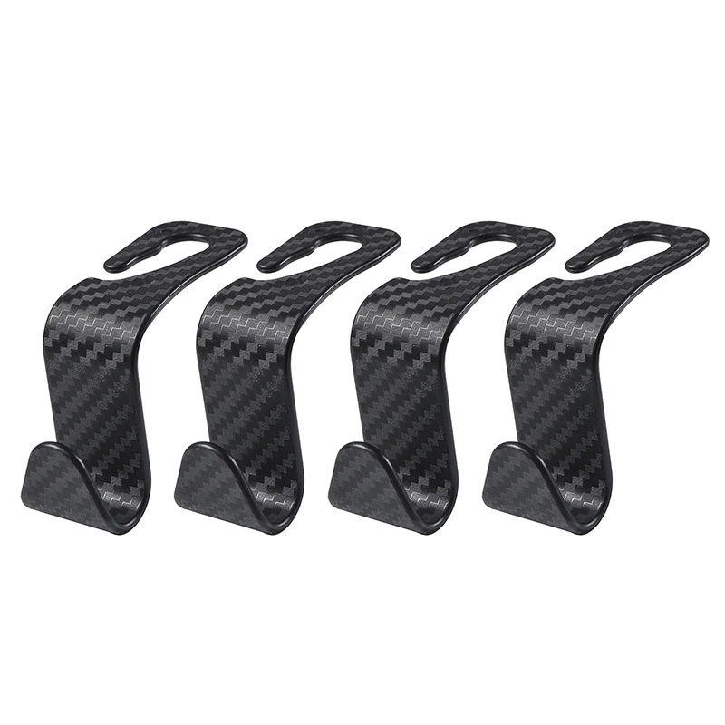 Thumbnail: Universal Car Seat Headrest Carbon Fibre Hook Hooks Storage Hanger Car Back Seat
