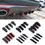 Thumbnail: New 4pcs Universal Car Carbon Fiber Pattern Modified Shark Fin Rear Spoiler Rear