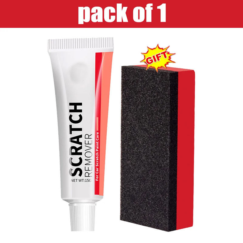 Thumbnail: Car Scratch Remover Car Polishing Paste with Sponge, Car Body Paint Care Kit Gri