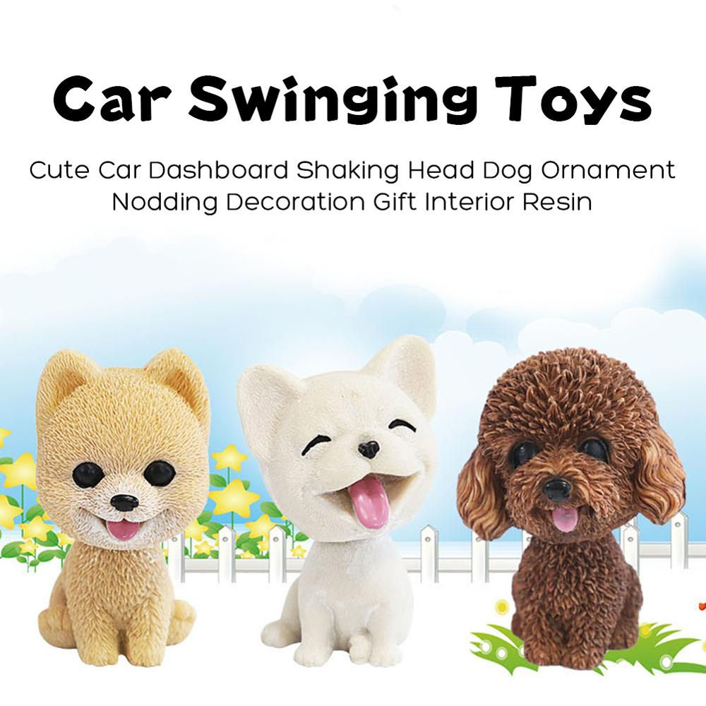 Car Dashboard Decor Nodding Puppy Toys Shaking Head Dog Ornaments Car Bobblehead