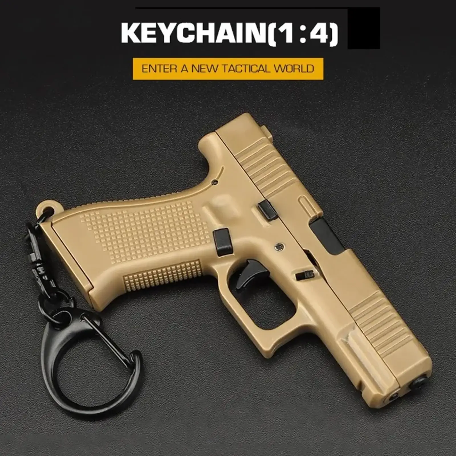 Tactical Pistol Shape Men's Keychain Mini Portable Decorations Detachable G45 Ke