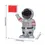 Thumbnail: Solar Powered Cartoon Astronaut Shape Doll Car Ornament Swing Arm Animated Doll