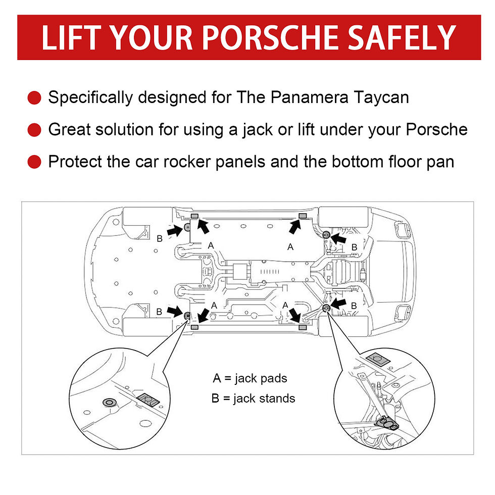 Thumbnail: Rubber Jack Pad Adapter For Porsche Panamera 971 Taycan Car Jack Support Block F