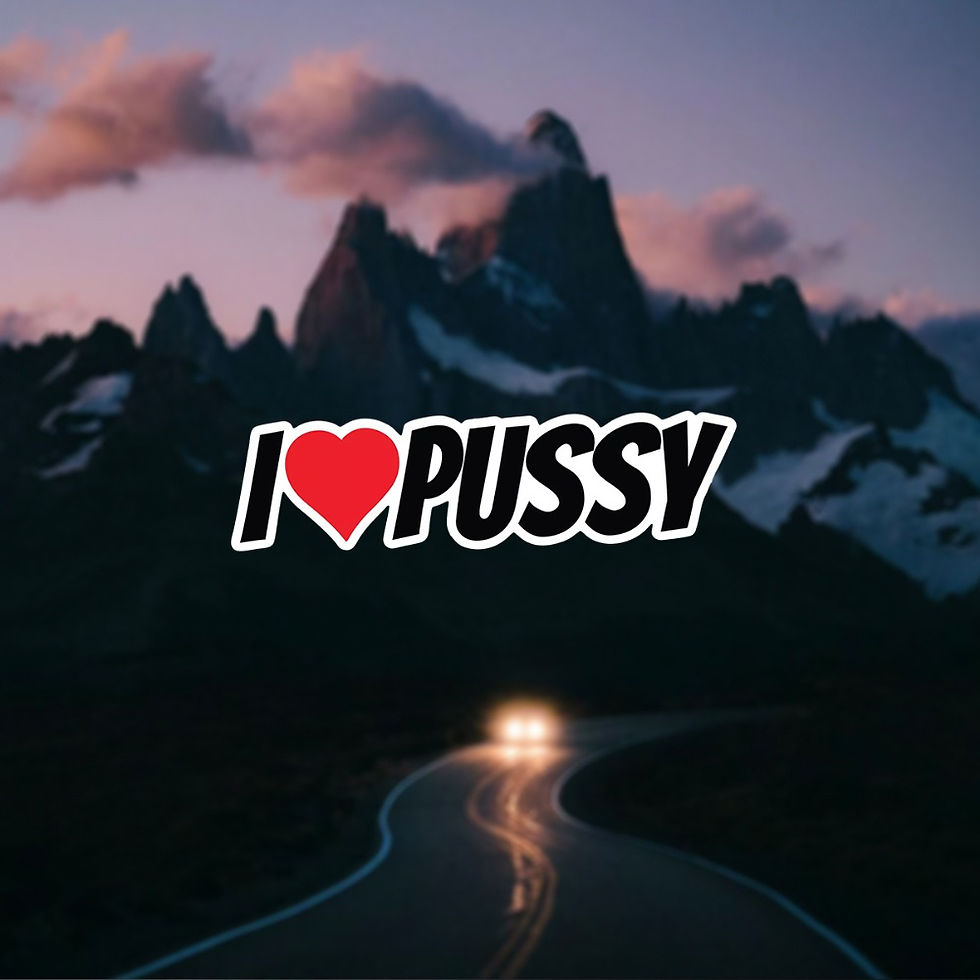 Thumbnail: Funny I Love Pussy Car Stickers Waterproof for Auto Windows Windshield Laptop De